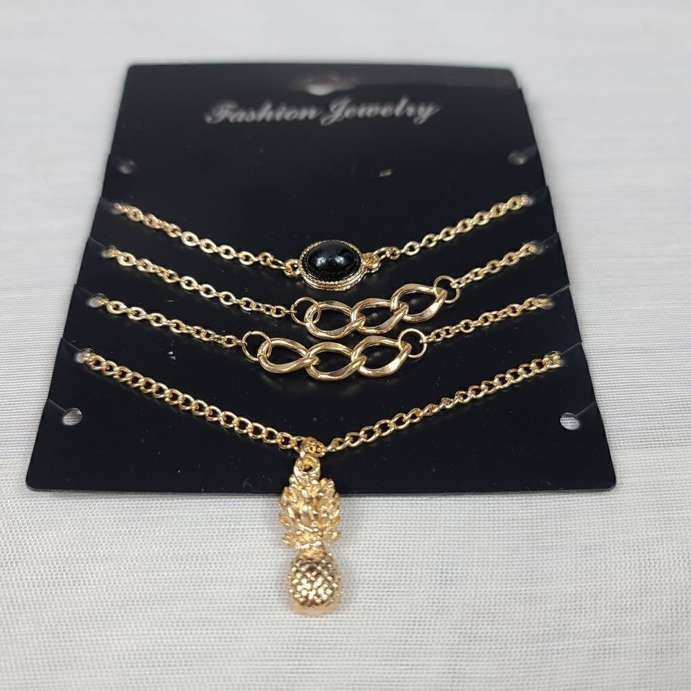 PINEAPPLE AND BLACK STONE Infinity BRACELET - Picture 13 of 15